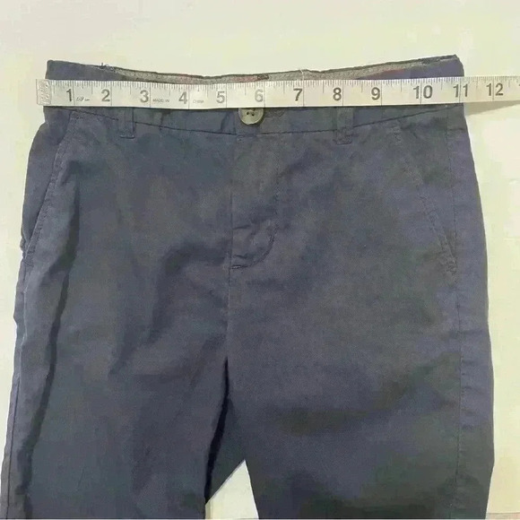 H&M Little Boy's Size 6 Shorts Adjustable Waist Navy Zipper Button - Picture 4 of 8